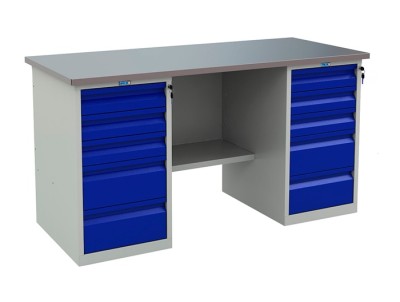 Слесарный металлический верстак Profi (604) WT160 WD-5/WD-5 000